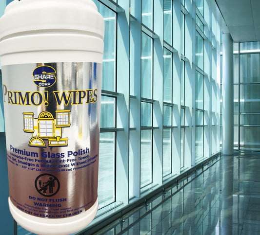 PRIMO! WIPES [Premium Glass Cleaner & Polish Wipes]
